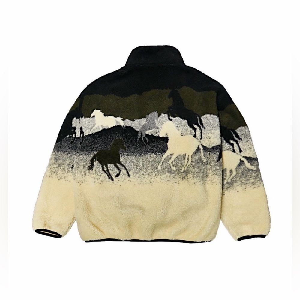 Parks Project x National Geographic Wild Horses Sherpa Sweatshirt / Quarterzip - Picture 4 of 7